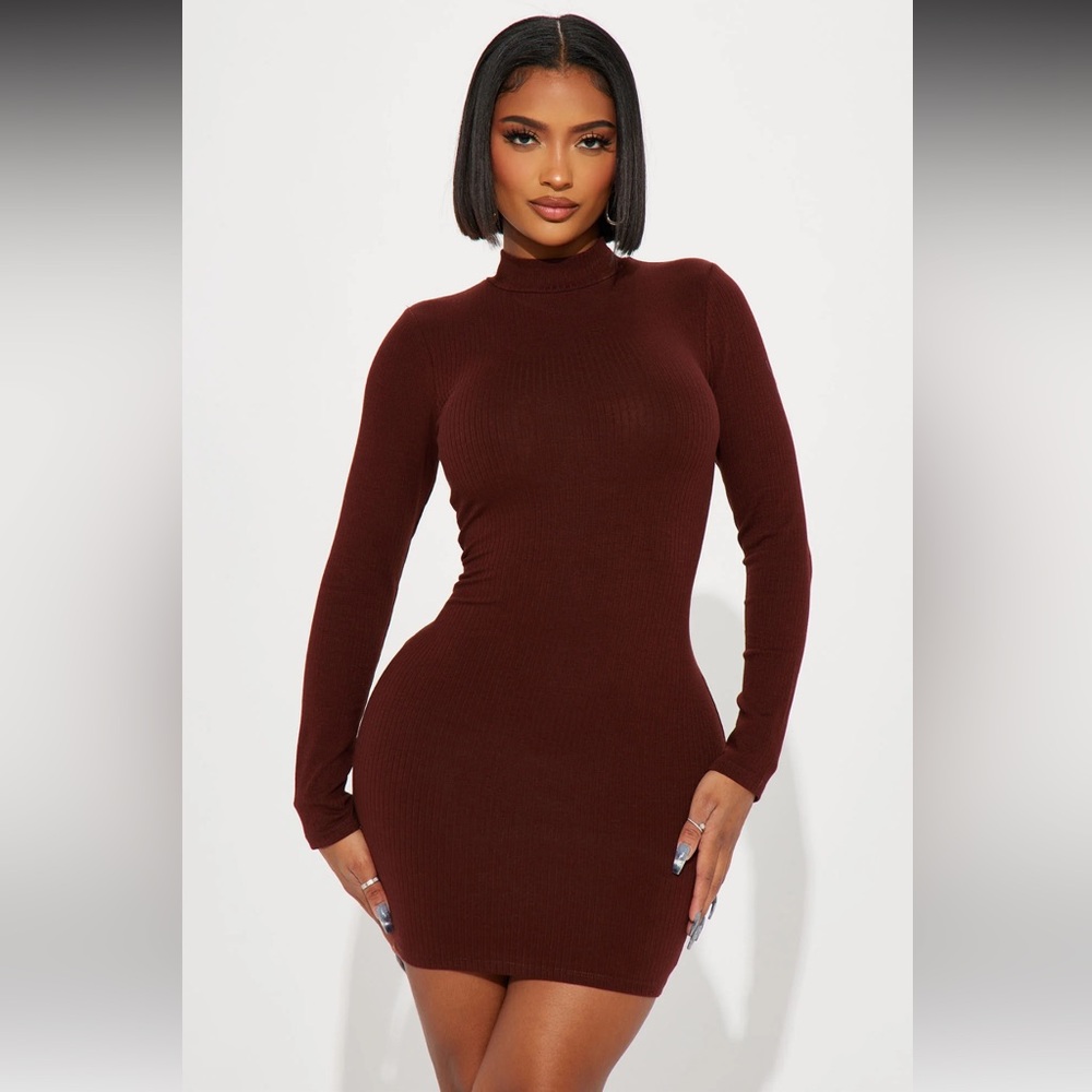 Ribbed mini dress